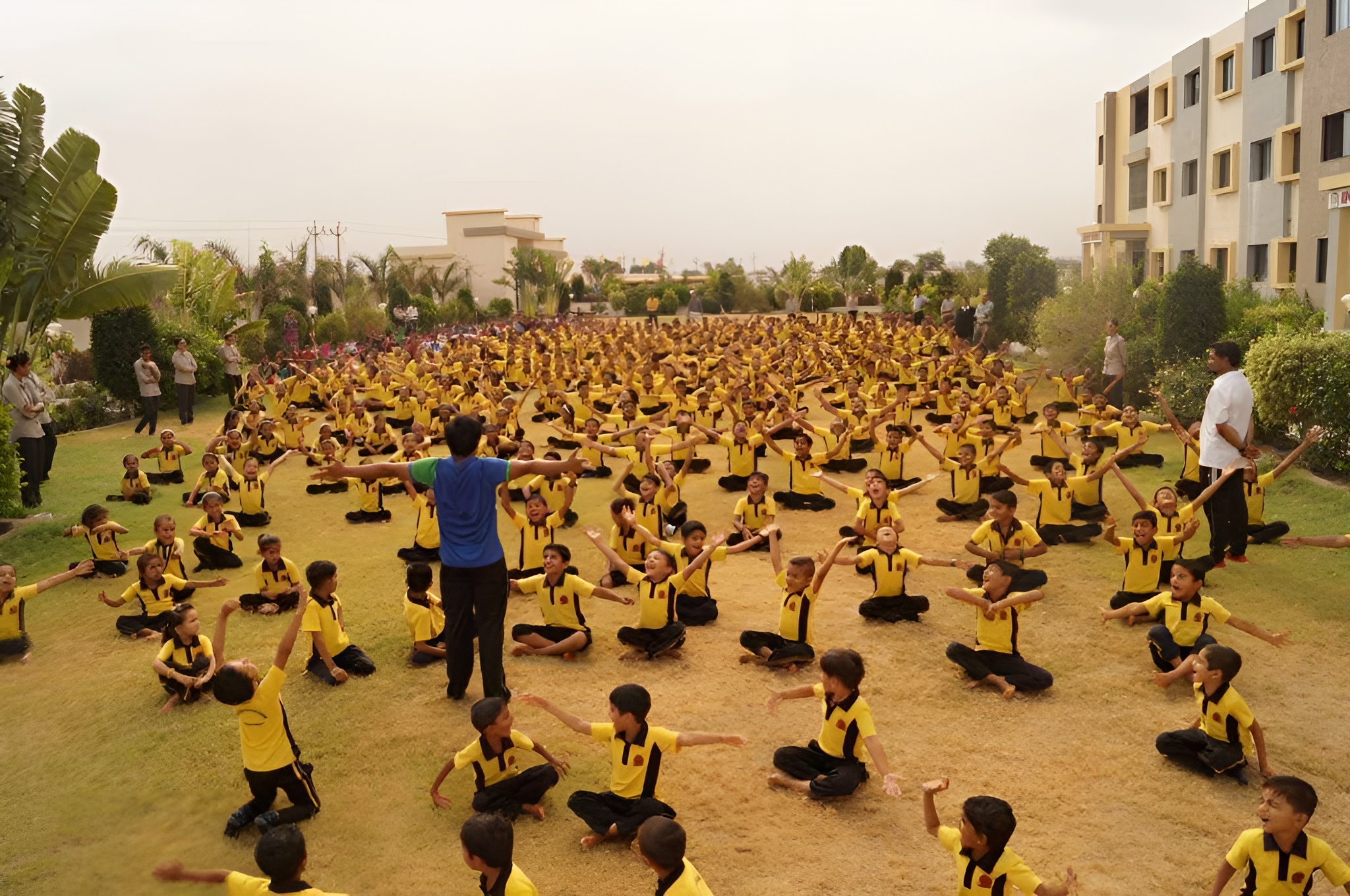 Yoga Camp with School by Karan Vikama Sri Muktanand Spiritual Yoga School
